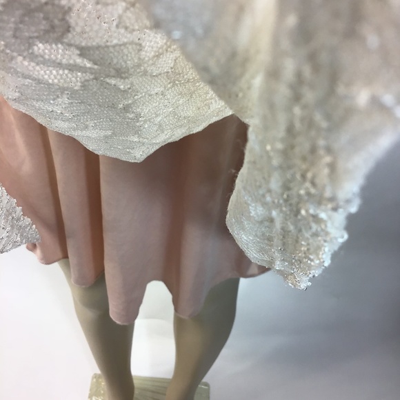 speechless Cream Nude Lace Skater Dress Size Med - Picture 4 of 8
